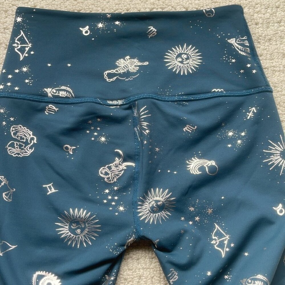 Beyond Yoga Teal Celestial Print Leggings - Picture 7 of 11